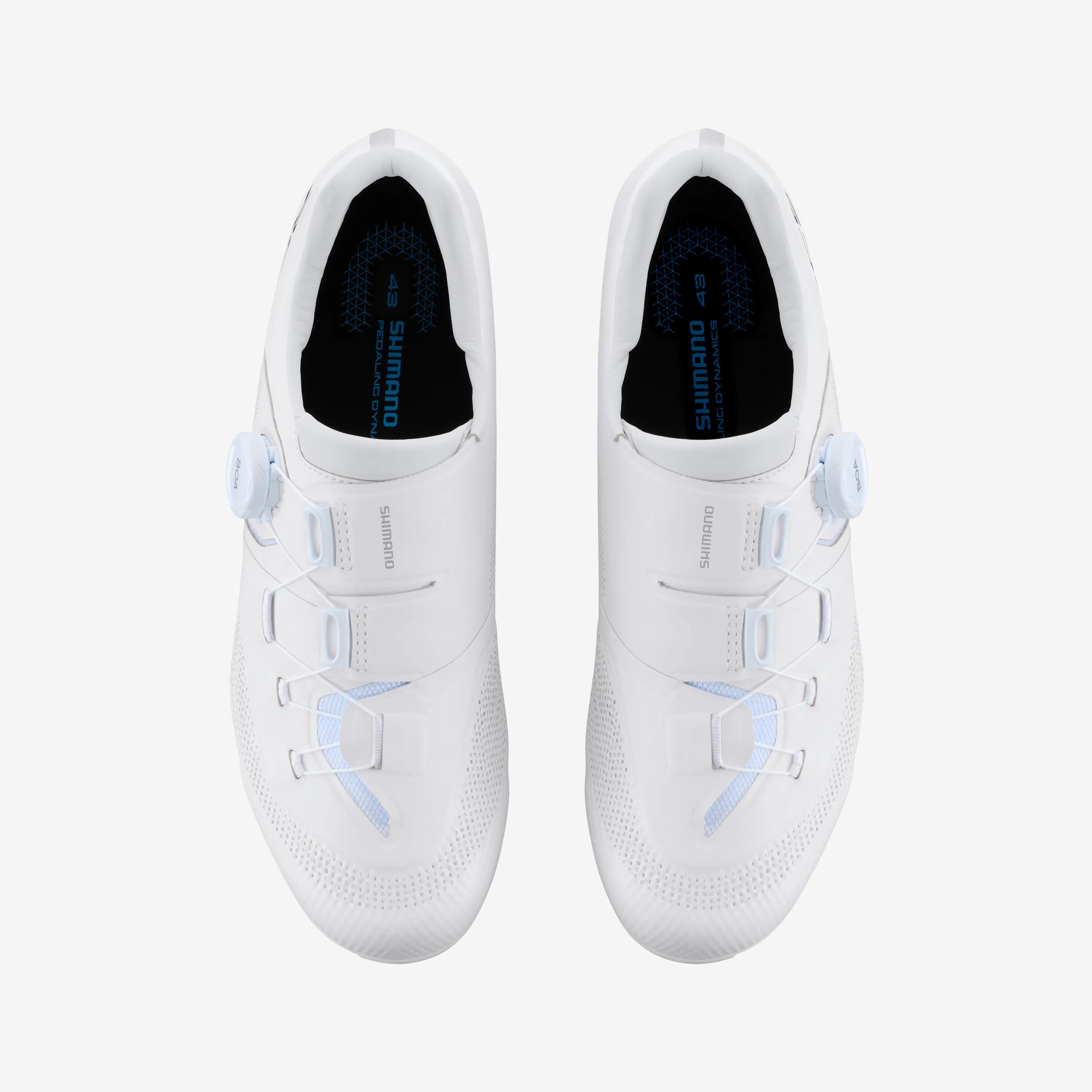 Zapatillas Ciclismo Carretera RC503 Blanco 4/4