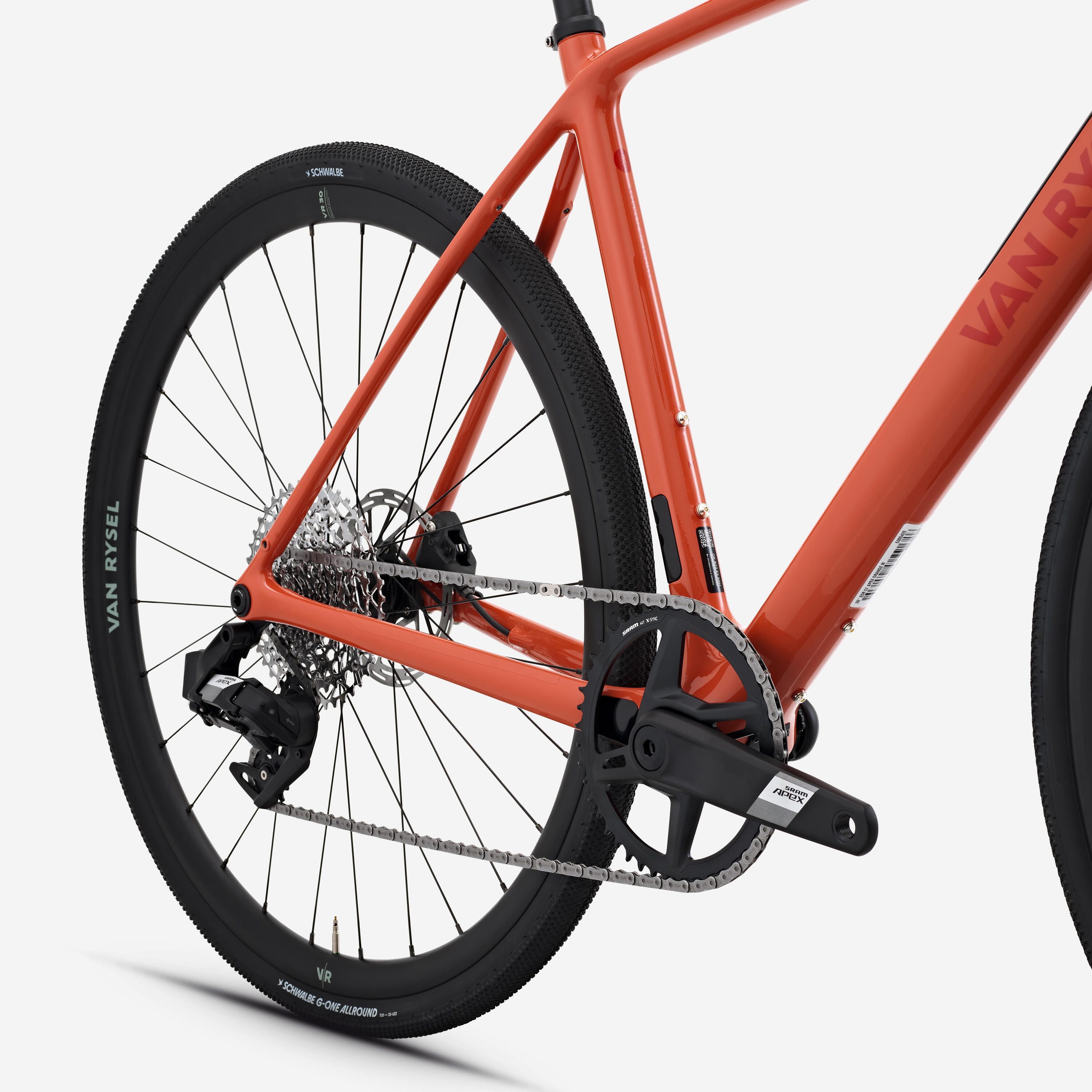 Bicicleta de estrada carbono SRAM Apex AXS 1x12v, EDR CF Terracota 4/14