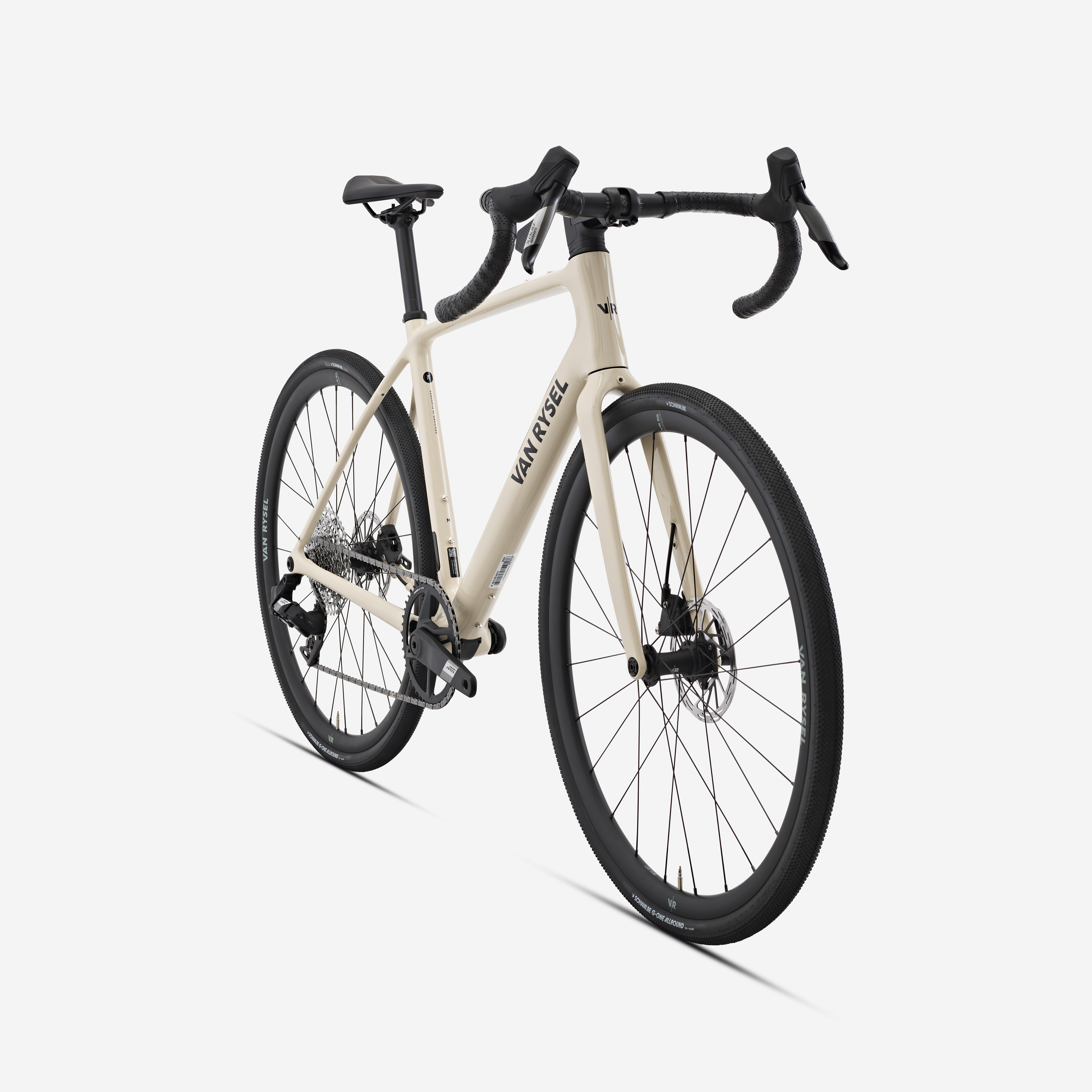 VAN RYSEL Cestný bicykel EDR CF Apex AXS 1×12 karbón béžový L · záber 3