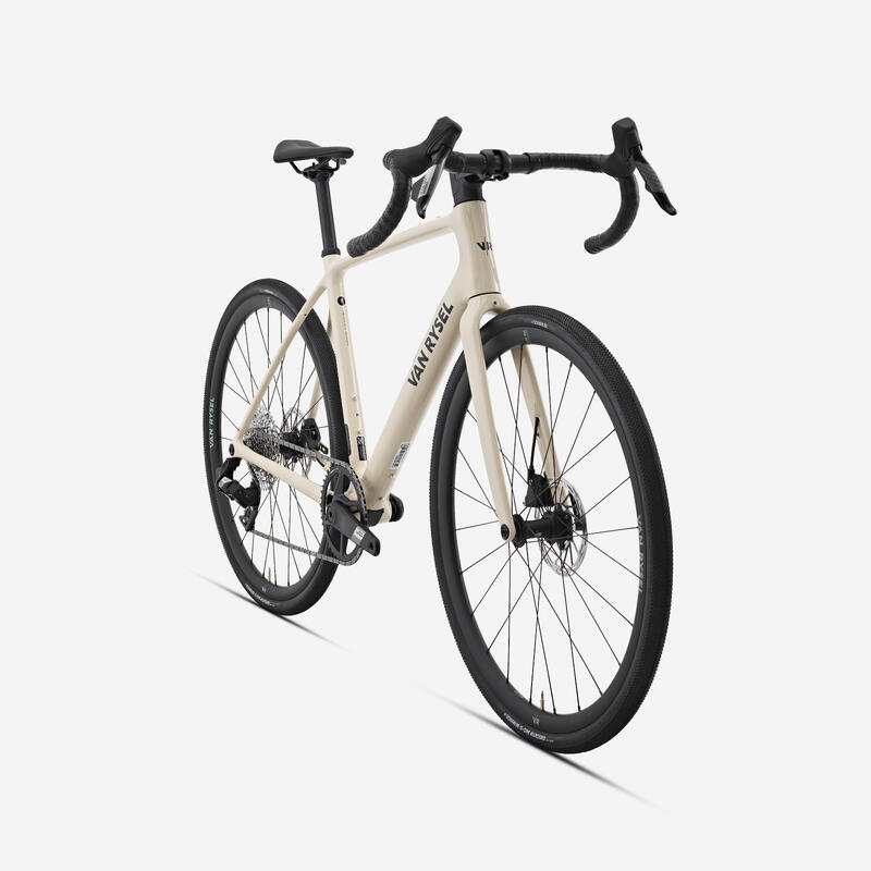 Bicicletă de șosea carbon SRAM Apex AXS 1x12v, EDR CF Bej