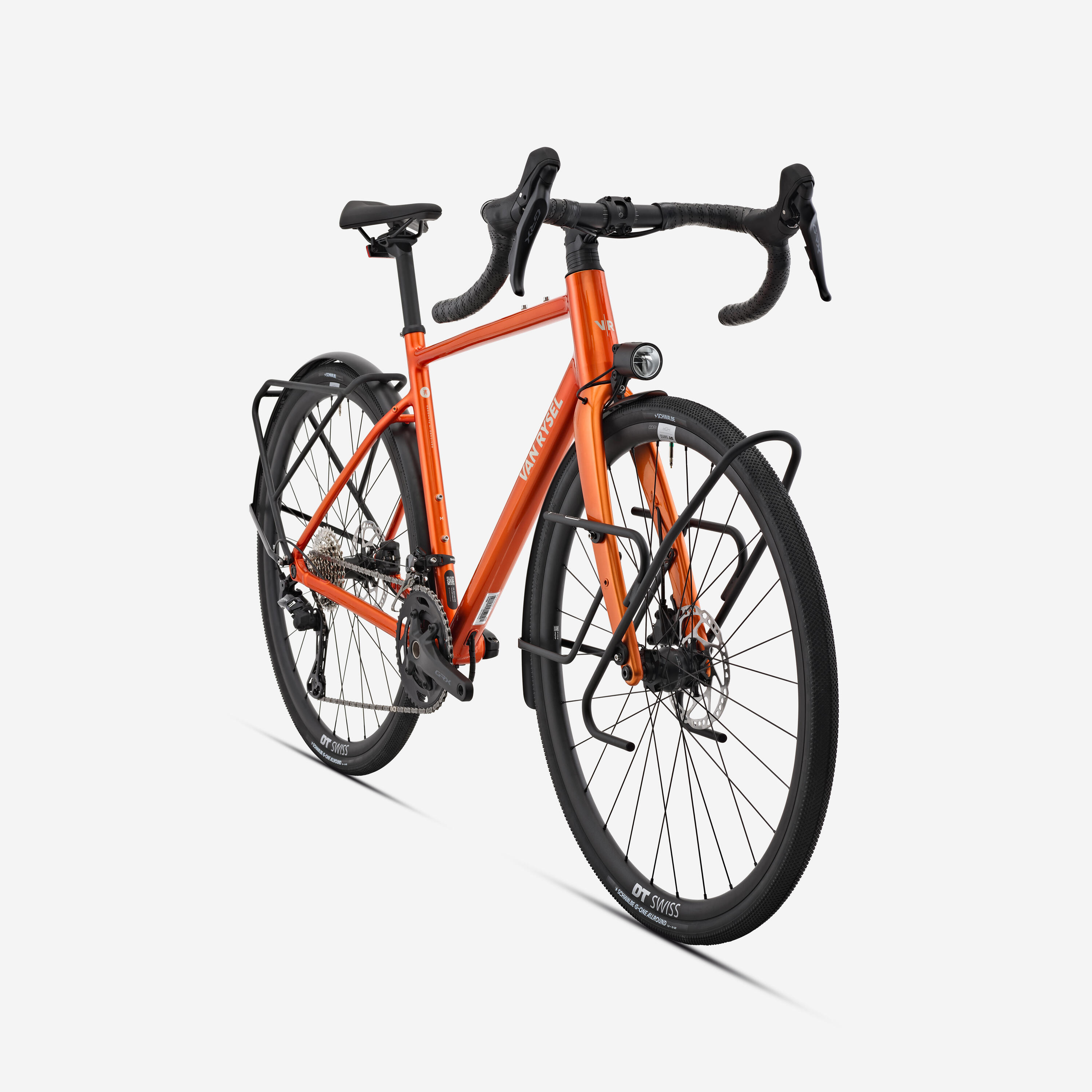 Vélo de route Shimano GRX 2x12v, EDR AF2 Randonneur orange 2/15