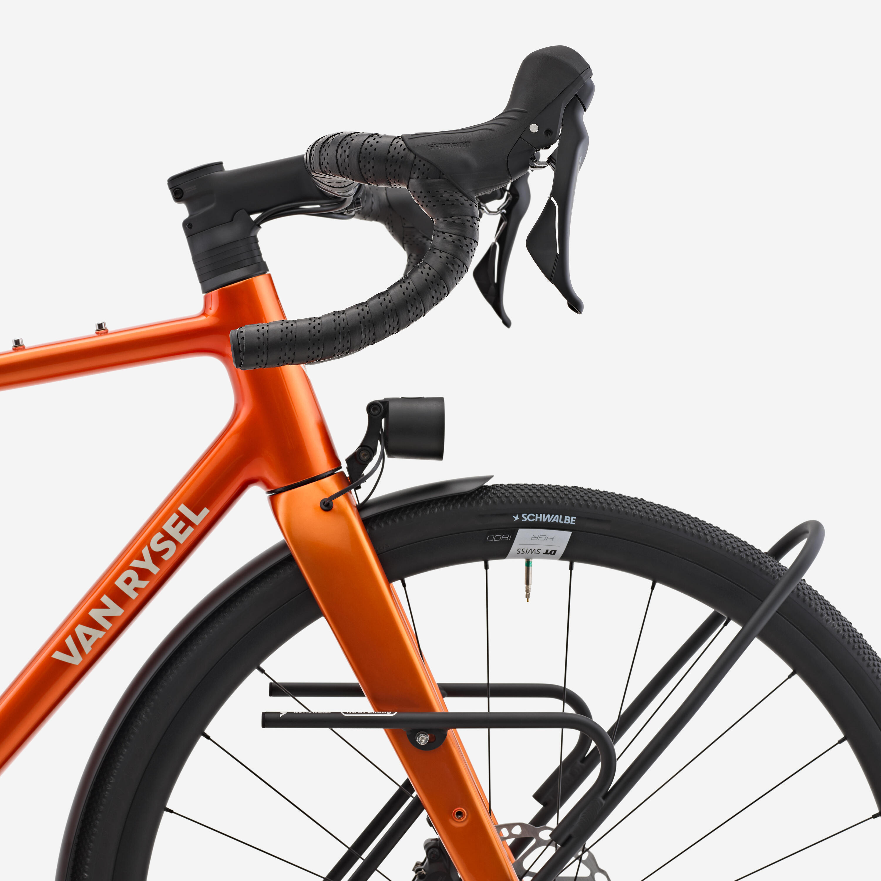 Vélo de route Shimano GRX 2x12v, EDR AF2 Randonneur orange 9/15