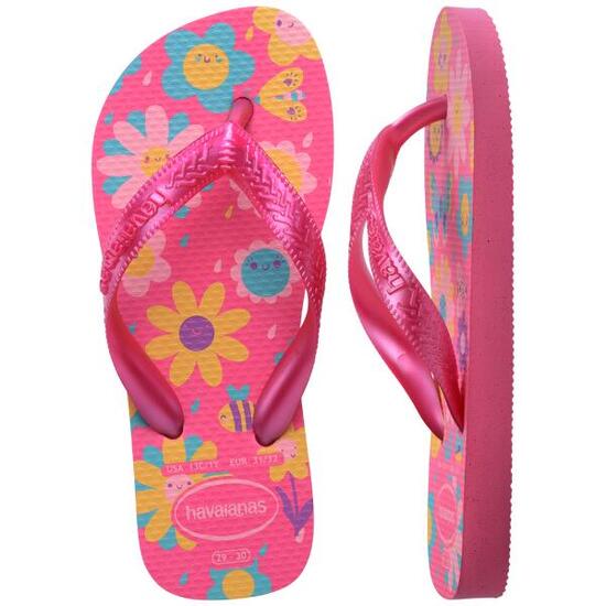 Infradito bambina HAVAIANAS JR FLORES rosa