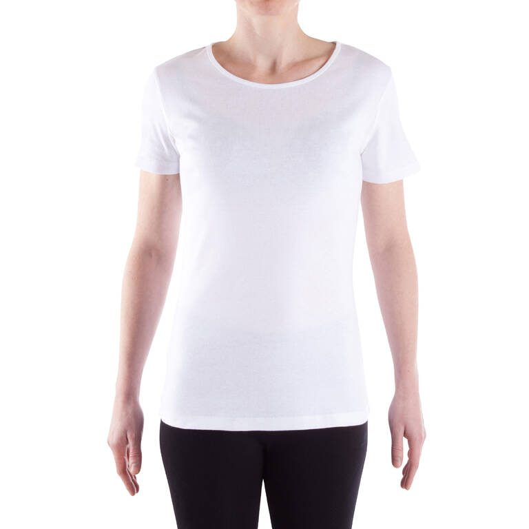 Sportee Women's Gym & Pilates T-Shirt - Putih