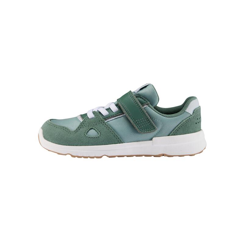 Încălțăminte Barefoot din piele, respirabilă, Stepper Leather verde, Copii