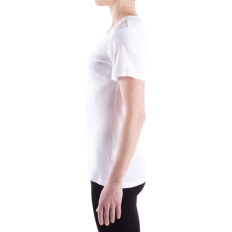 Women's Fitness T-Shirt 100 - White