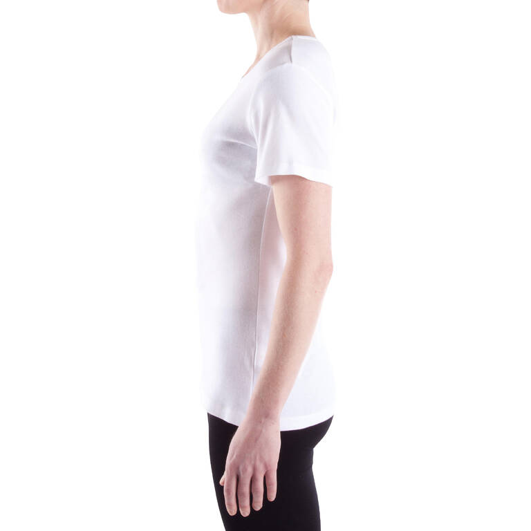 Sportee Women's Gym & Pilates T-Shirt - Putih