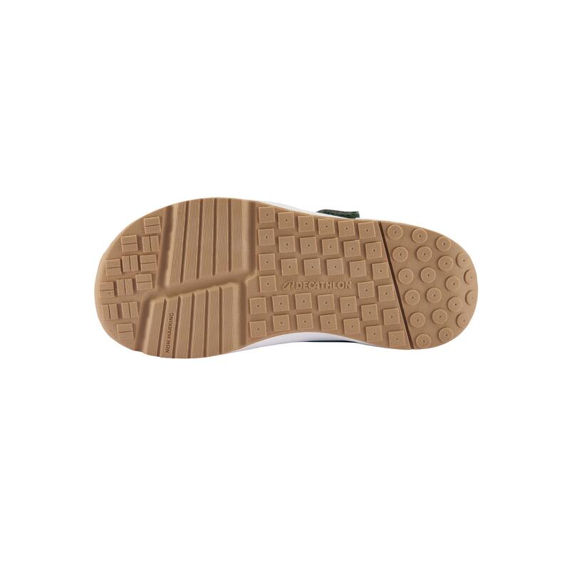 Încălțăminte Barefoot din piele, respirabilă, Stepper Leather verde, Copii