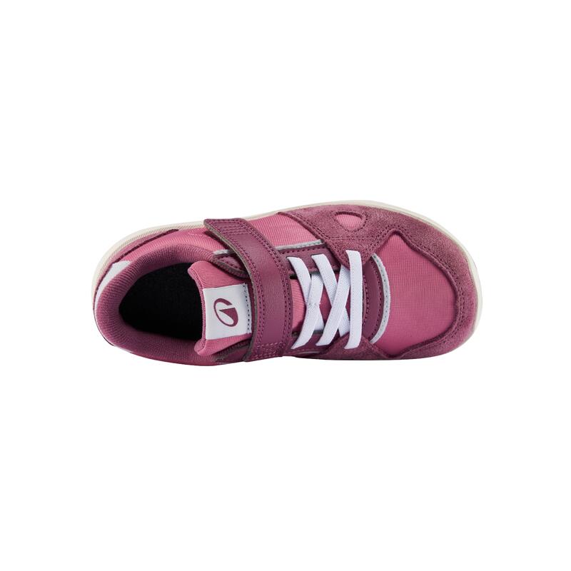 Încălțăminte Barefoot din piele, respirabilă, Stepper Leather roz, Copii