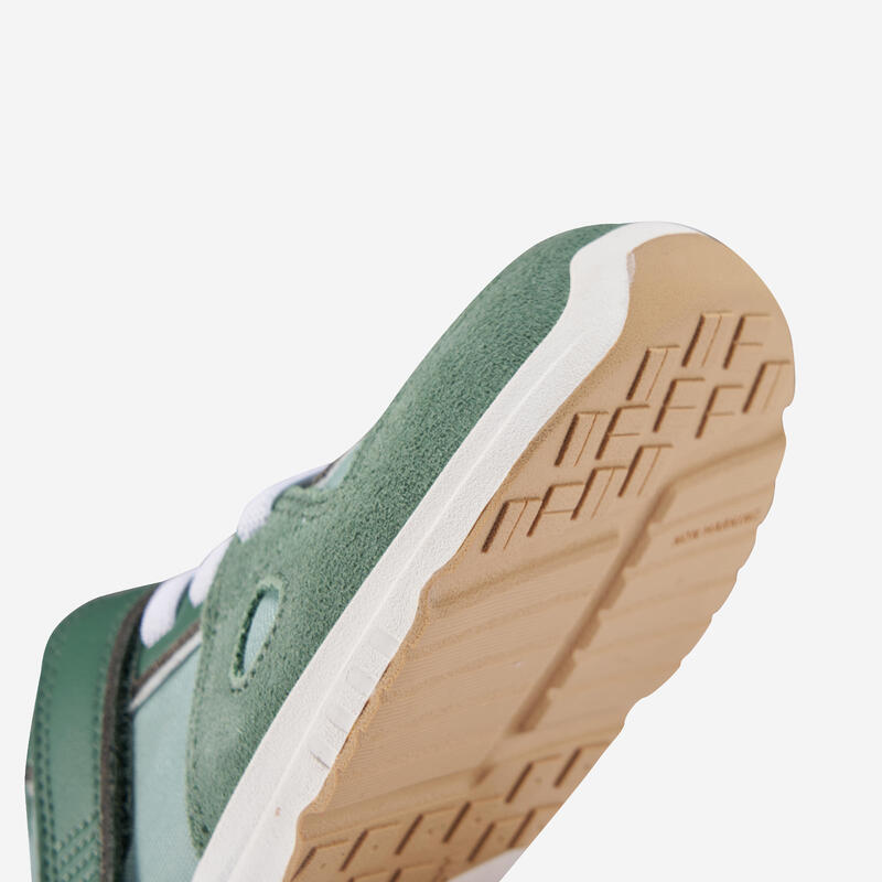Încălțăminte Barefoot din piele, respirabilă, Stepper Leather verde, Copii