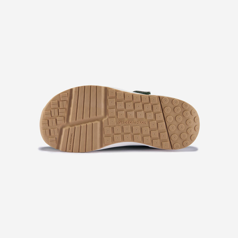 Încălțăminte Barefoot din piele, respirabilă, Stepper Leather verde, Copii