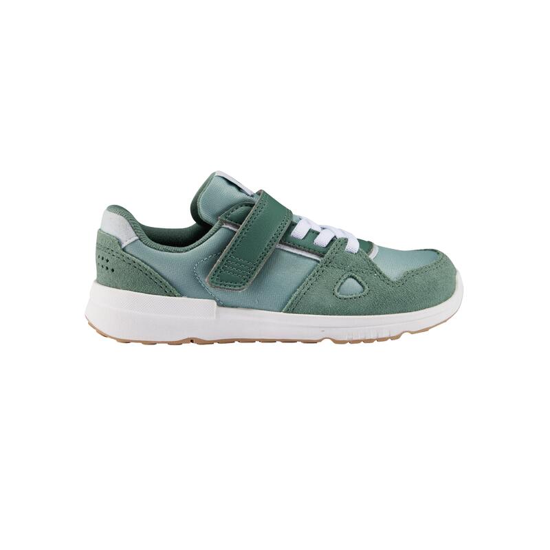 Încălțăminte Barefoot din piele, respirabilă, Stepper Leather verde, Copii