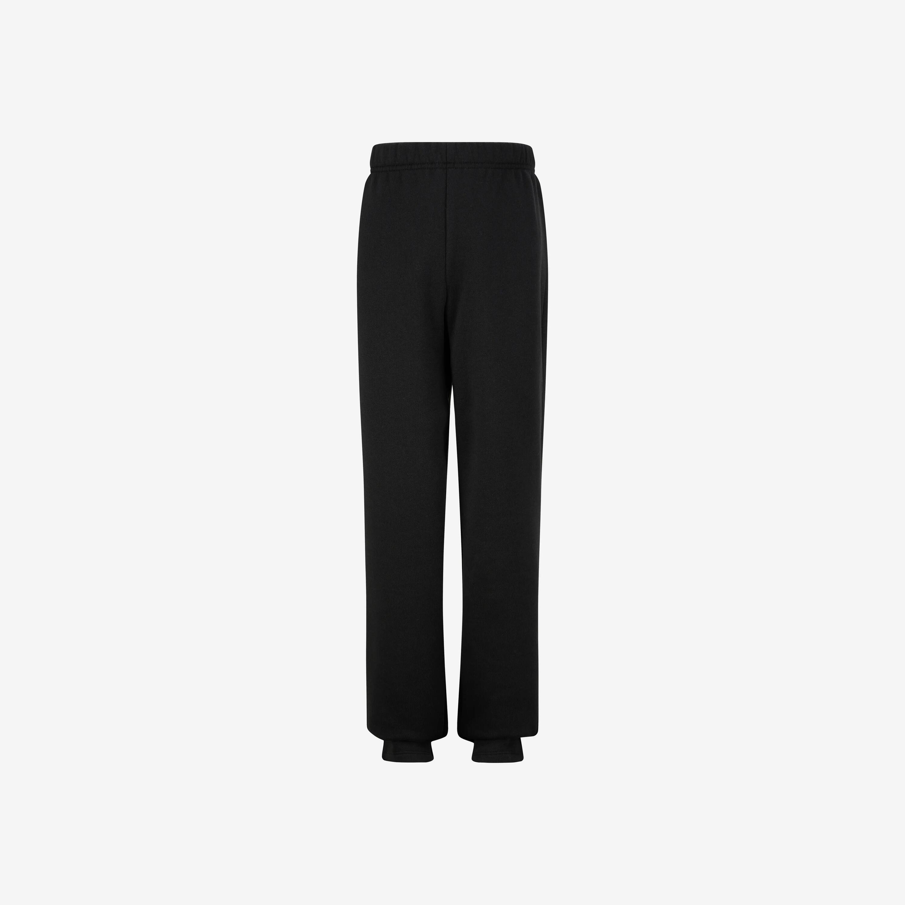 Pantalon de trening călduros din fleece, negru, copii 10/20