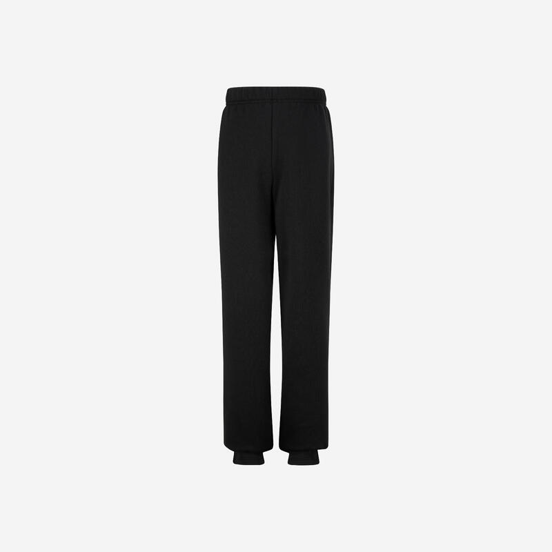 Pantalon de jogging călduros din fleece, negru, copii