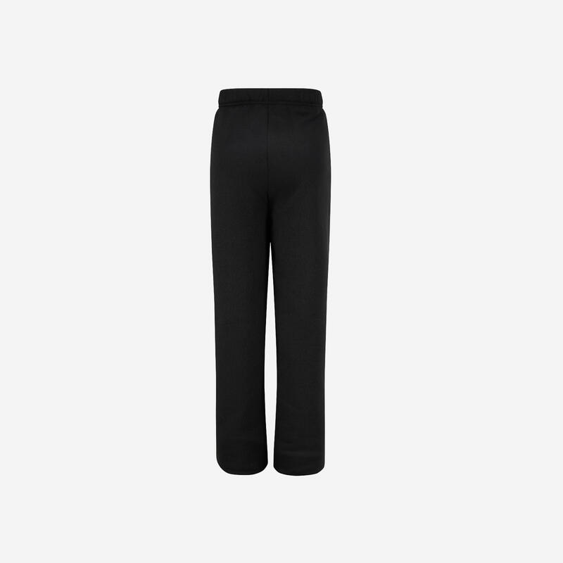 Pantalon de jogging călduros din fleece, negru, copii
