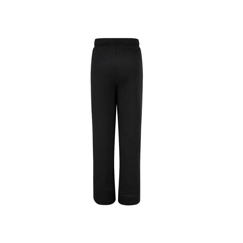 Pantalon de jogging călduros din fleece, negru, copii