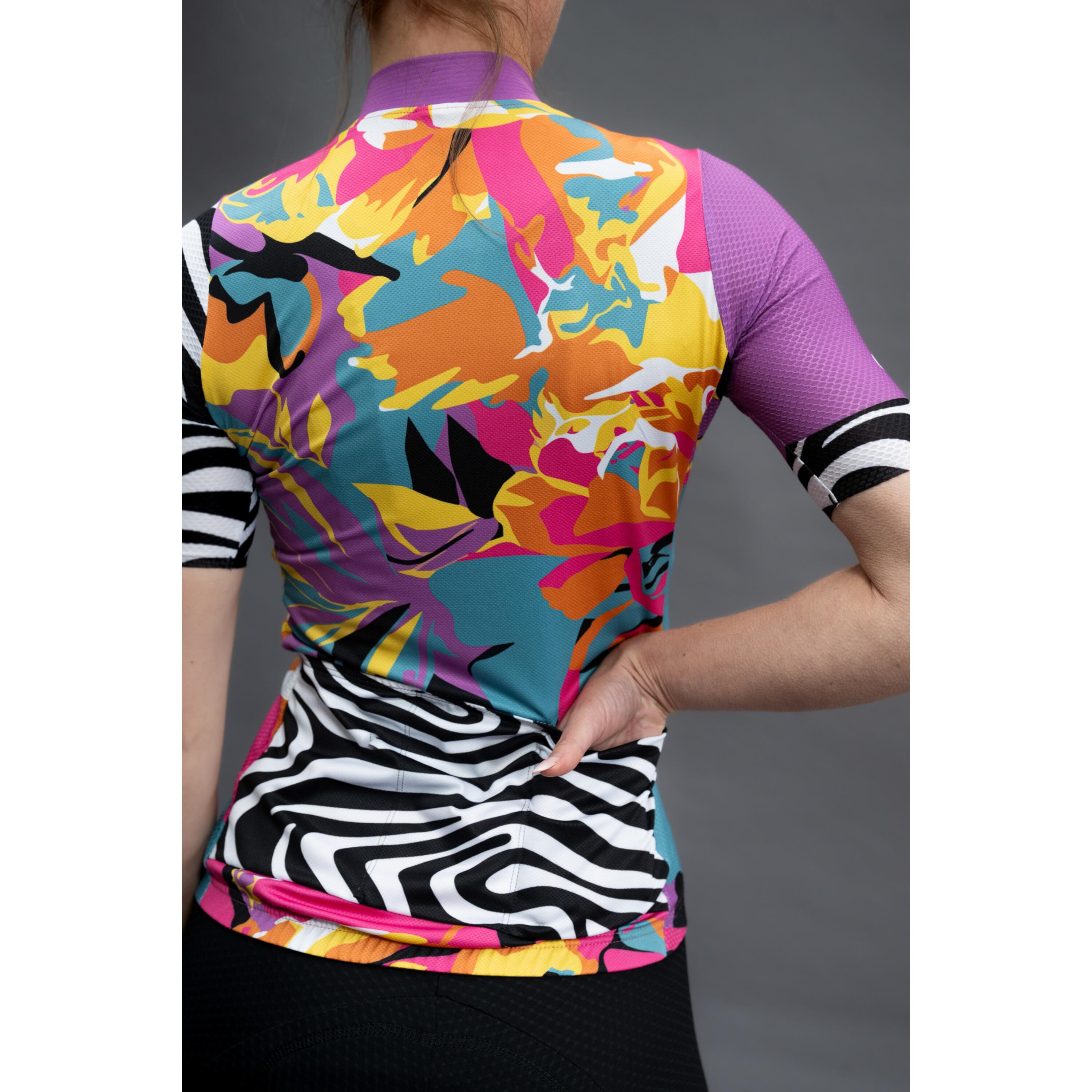 Koszulka rowerowa damska Quest Zebra 2/5