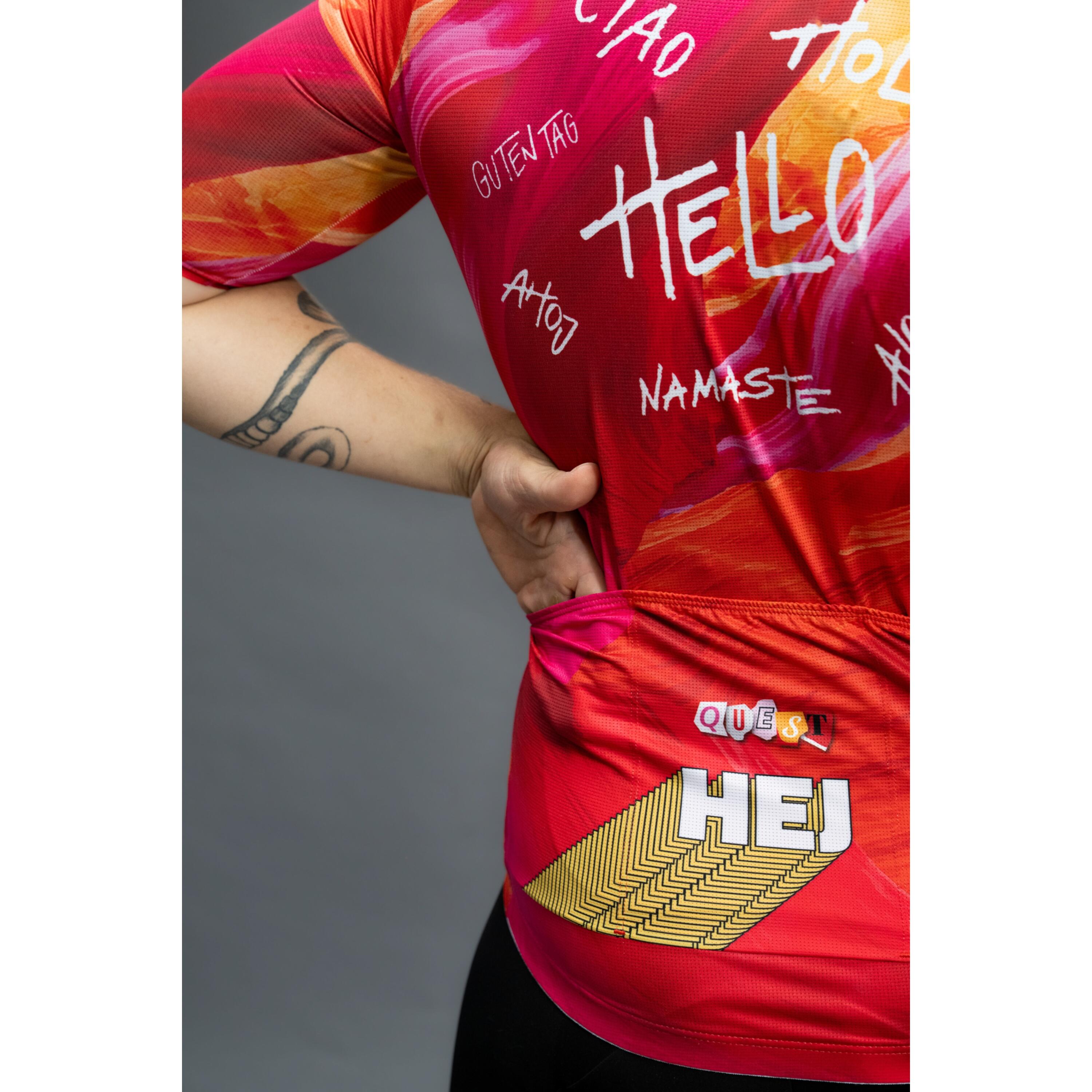 Koszulka rowerowa męska Quest Hello 3/4