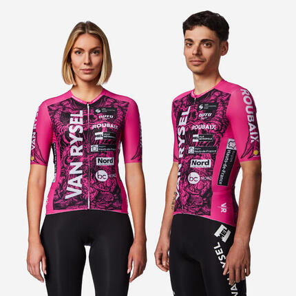 Maillot Ciclismo Carretera RCR-R Van Rysel Roubaix Manga Corta Réplica