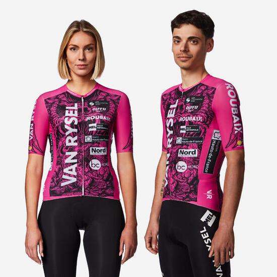 Maillot Ciclismo Carretera RCR-R Van Rysel Roubaix Manga Corta Réplica