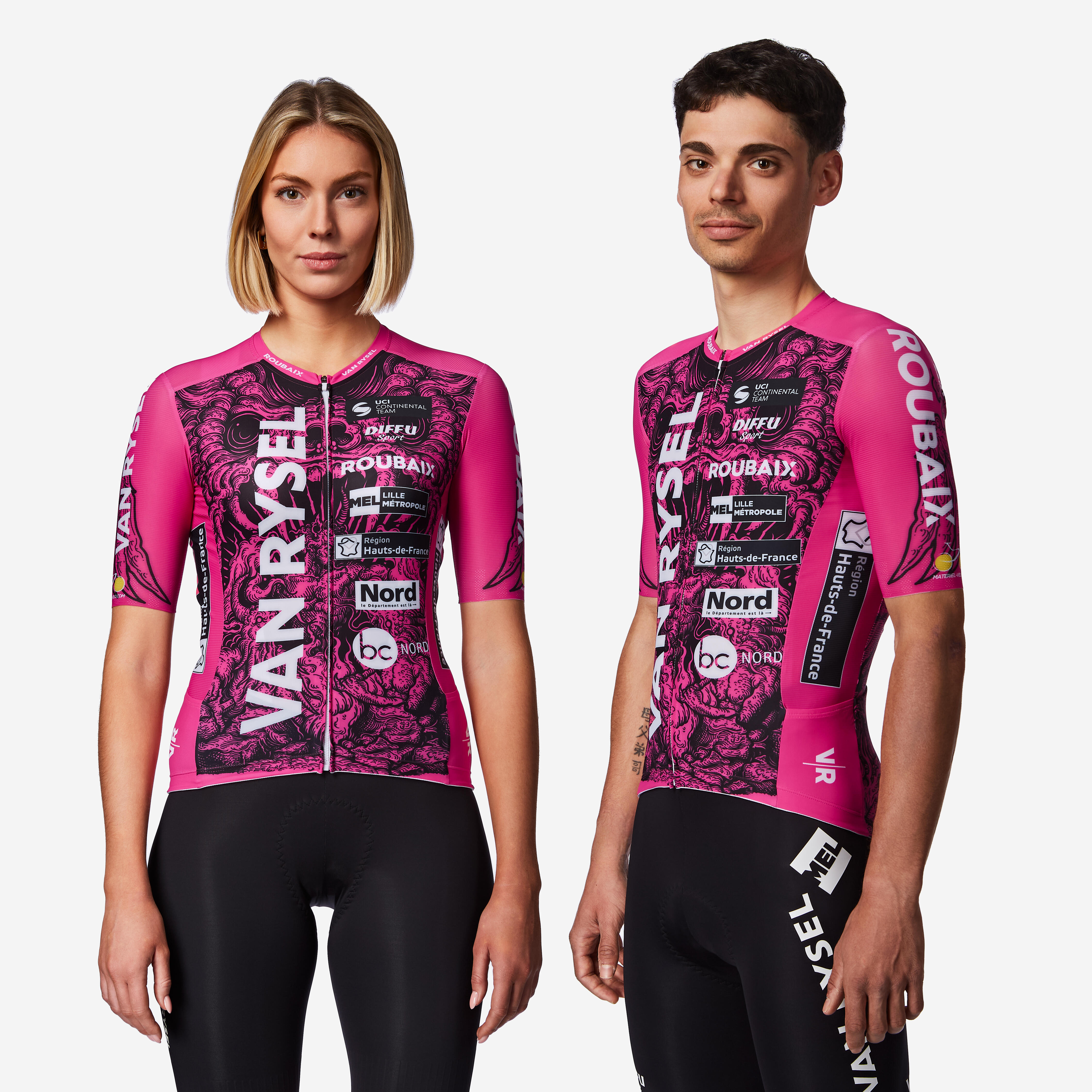 Short-sleeved cycling jersey, RCR-R VAN RYSEL ROUBAIX Replica
