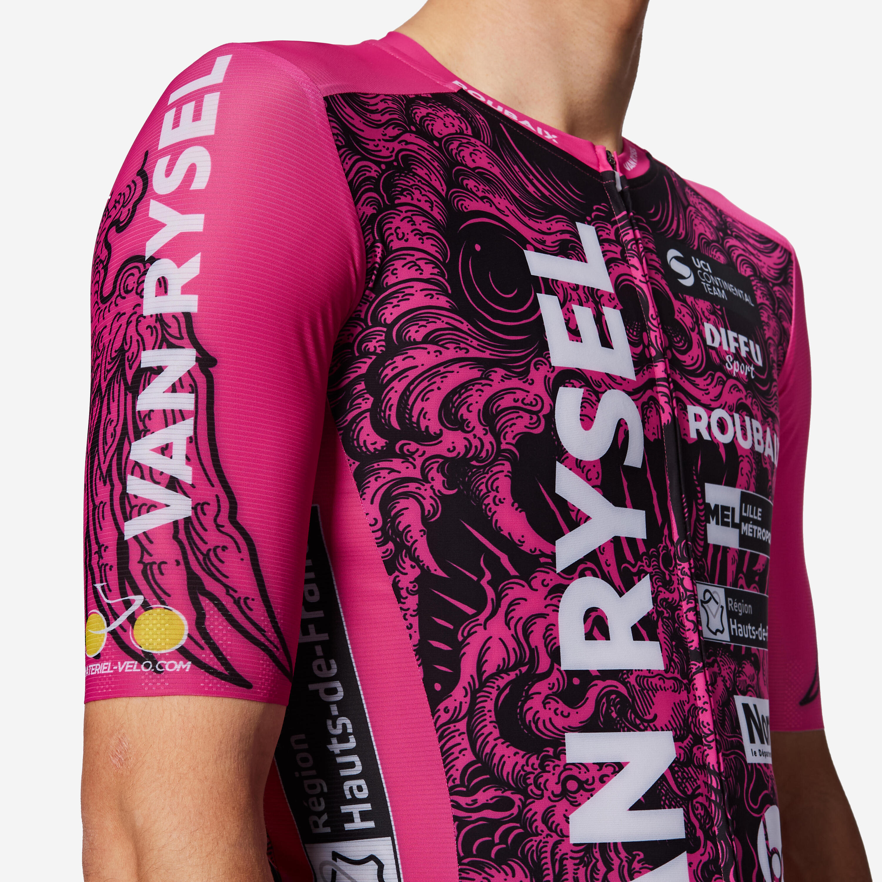 Maillot de vélo de route à manches courtes réplique de Van Rysel Roubaix, RCR-R 8/9