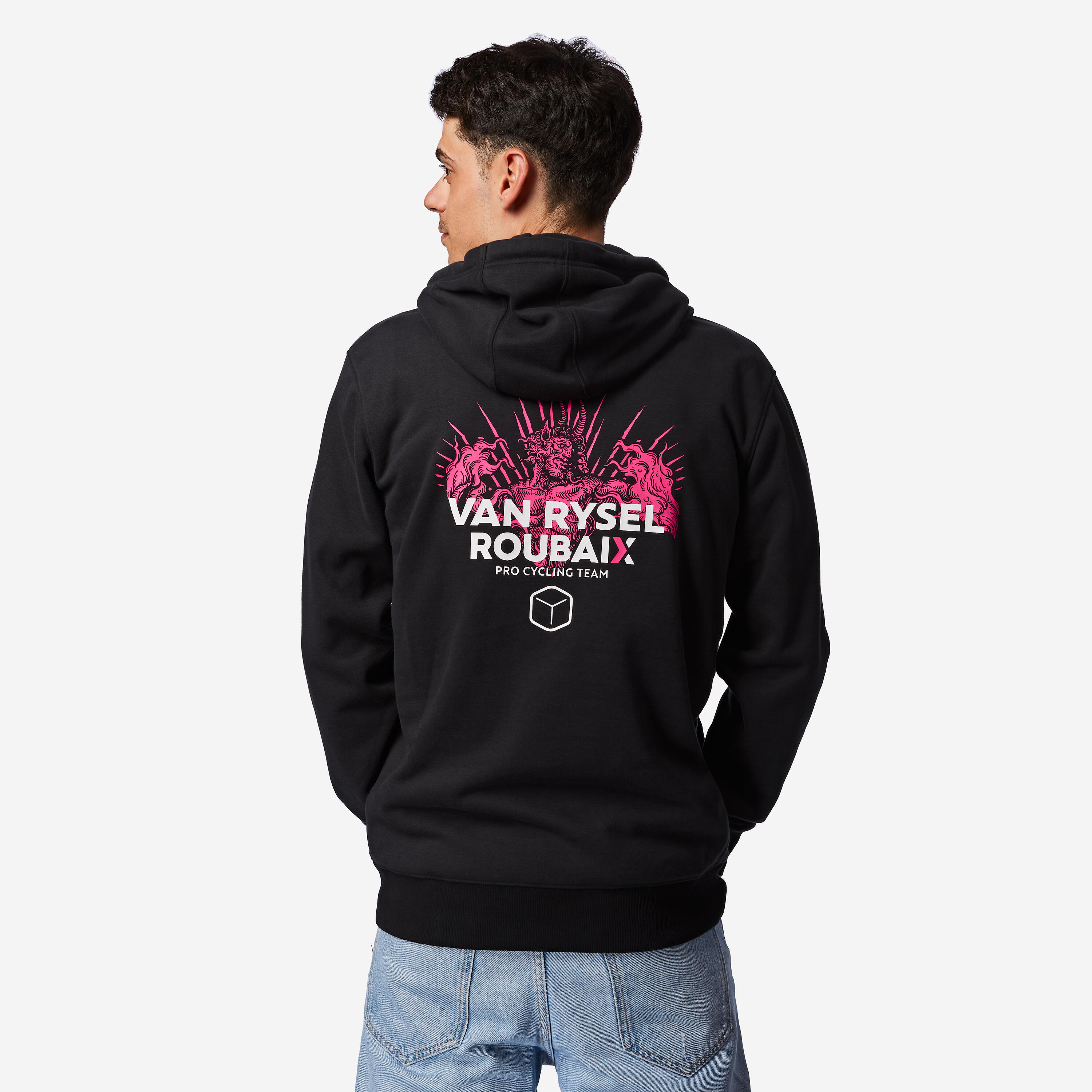 Hoodie Lifestyle Van Rysel Robaix schwarz