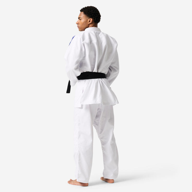 Kimono de judo rezistent 550 g/m² alb, adulți