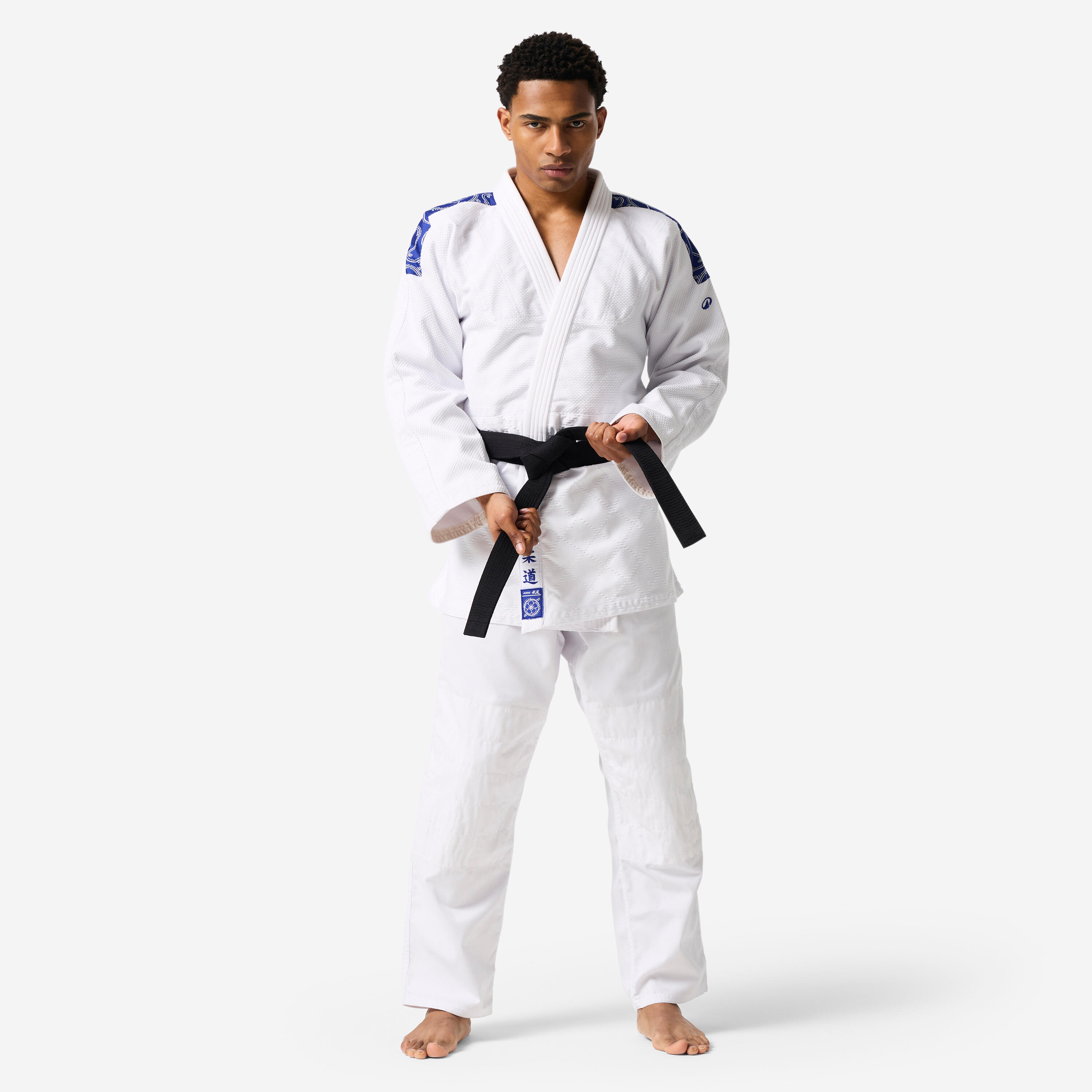 Kimono Judo Adultos Blanco 550 g/m² Resistente 3/7
