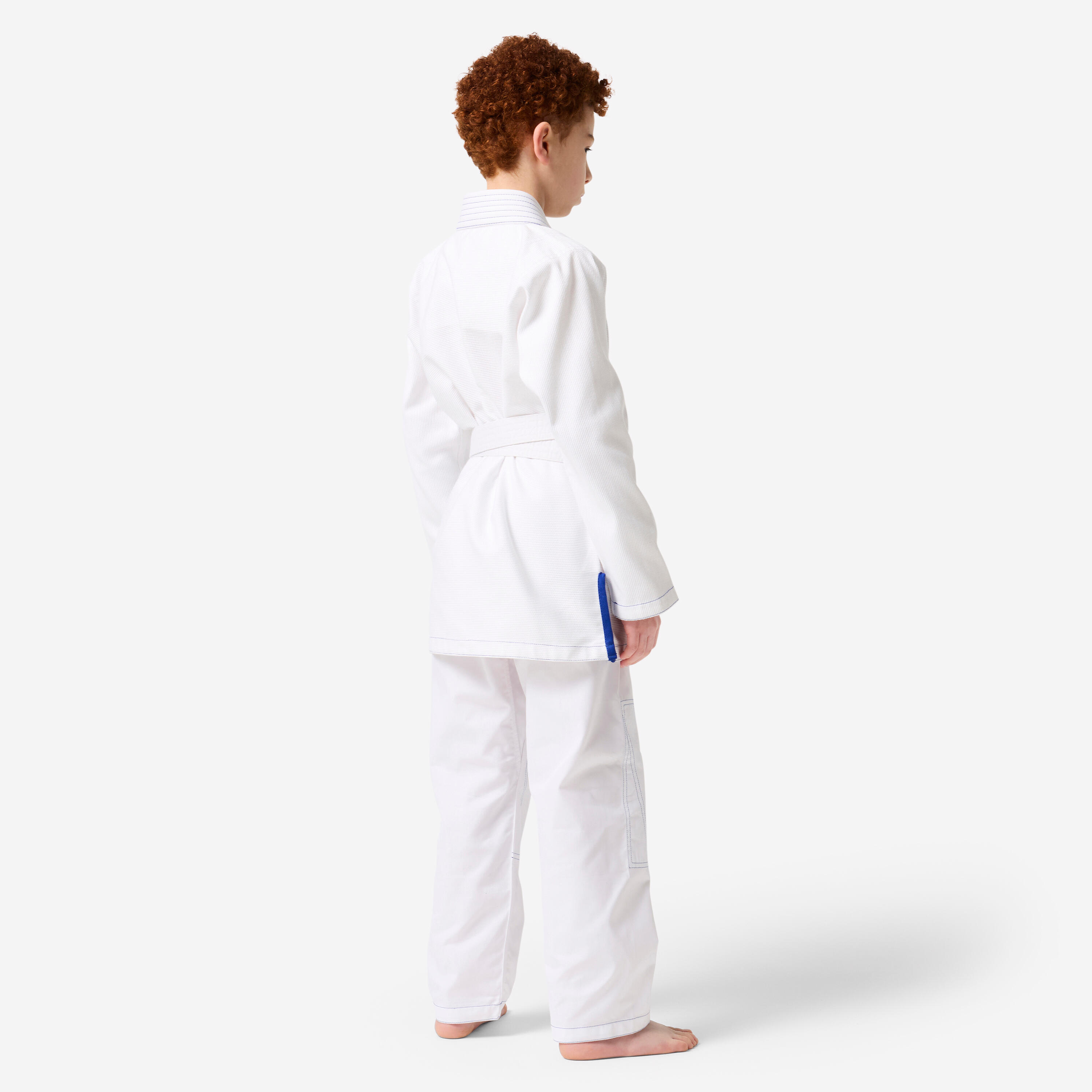 Kimono bambino BJJ resistente 350 g/m² bianco 2/5