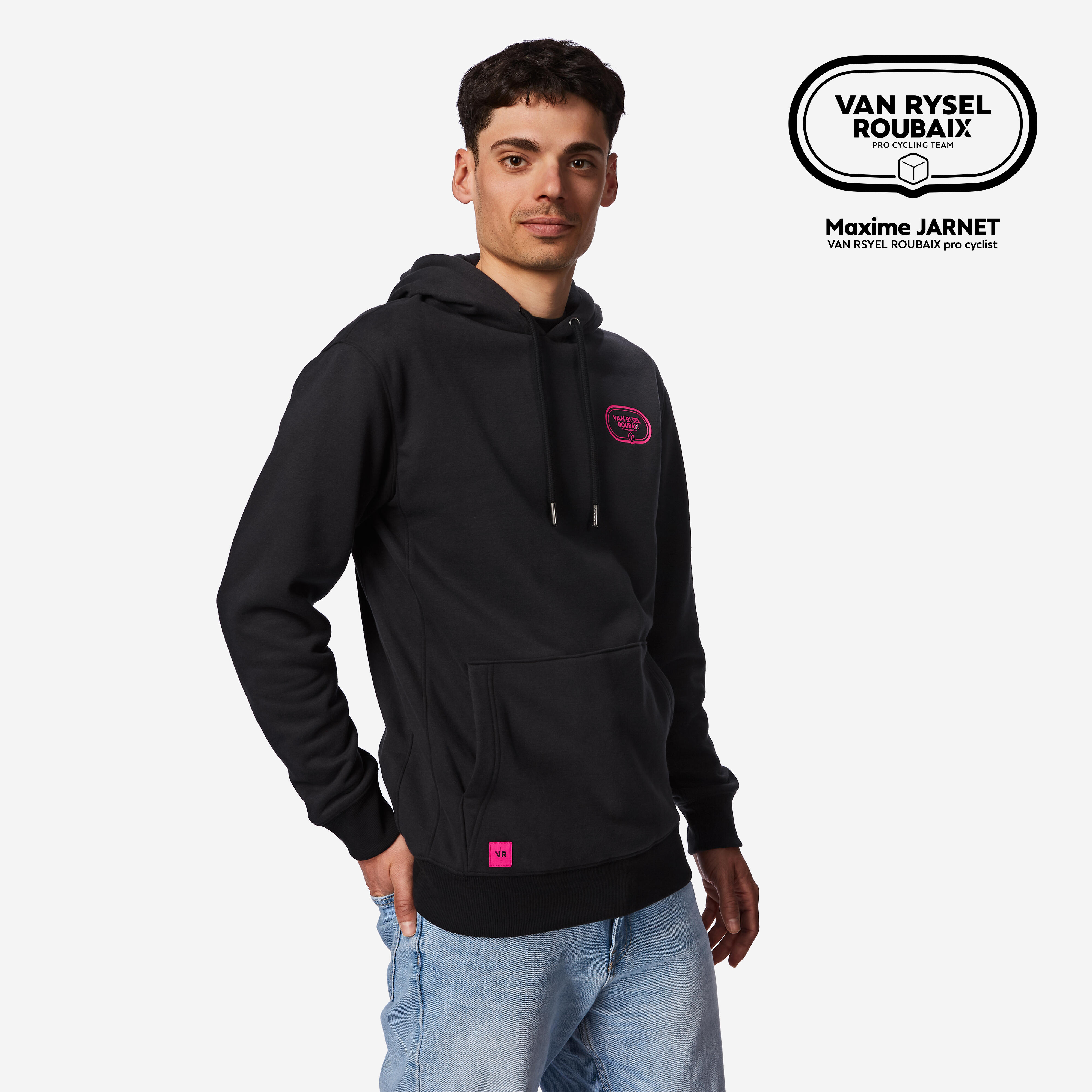 VAN RYSEL Lifestylová mikina s kpaucňou VAN RYSEL ROUBAIX čierna 2XL · záber 3