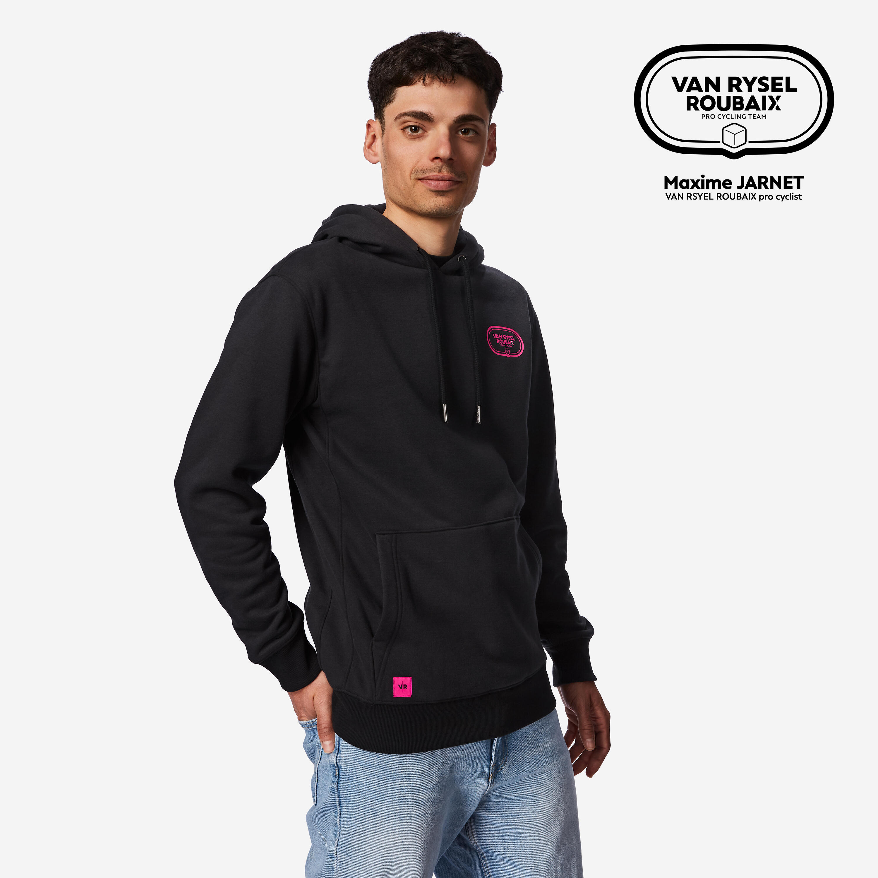 Hoodie Lifestyle Van Rysel Robaix schwarz