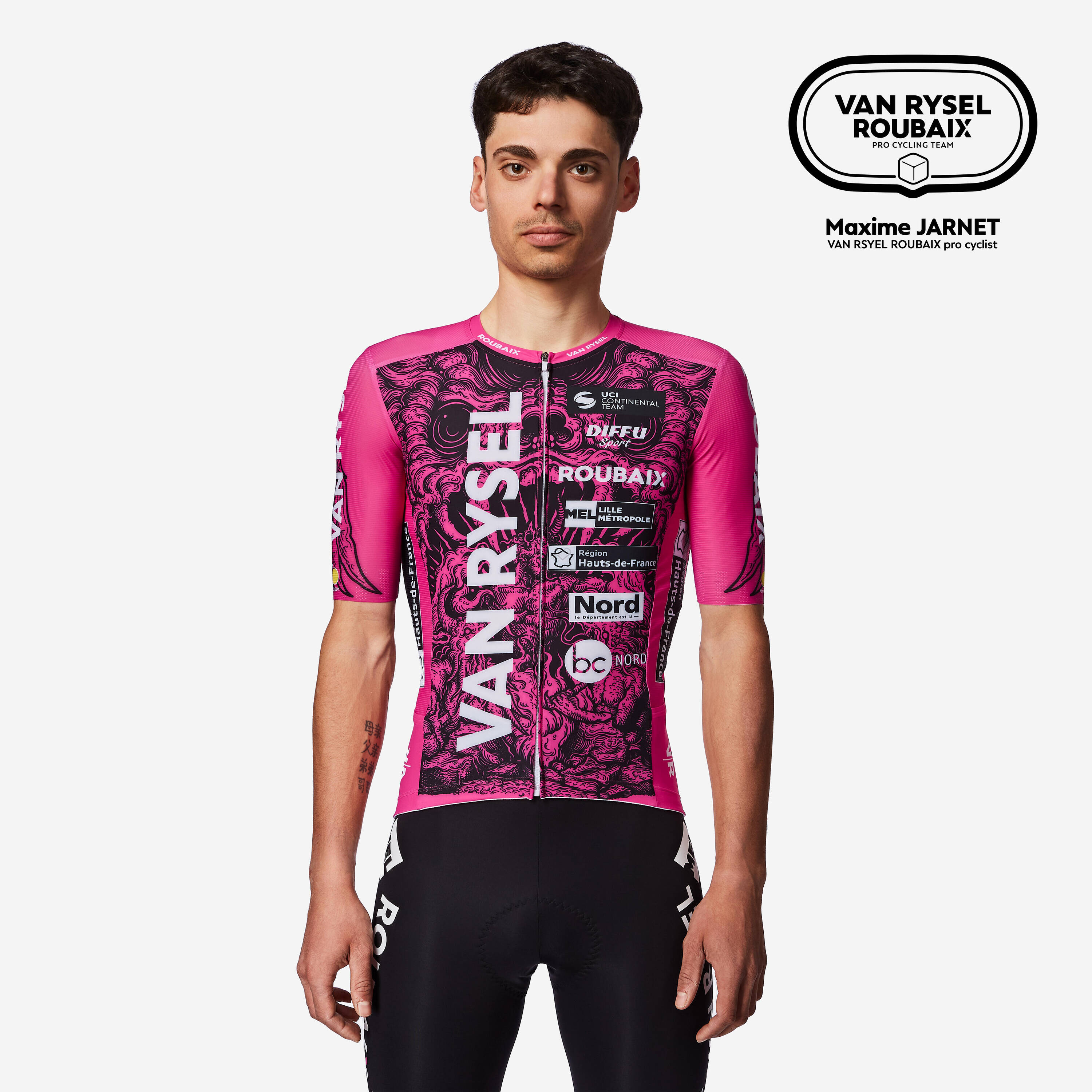 Short-sleeved road cycling jersey, RCR-R VAN RYSEL ROUBAIX Replica -  2