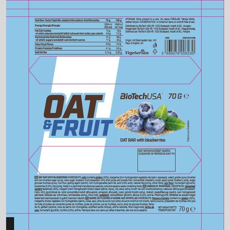 Zabszelet, áfonya - Oat&Fruit