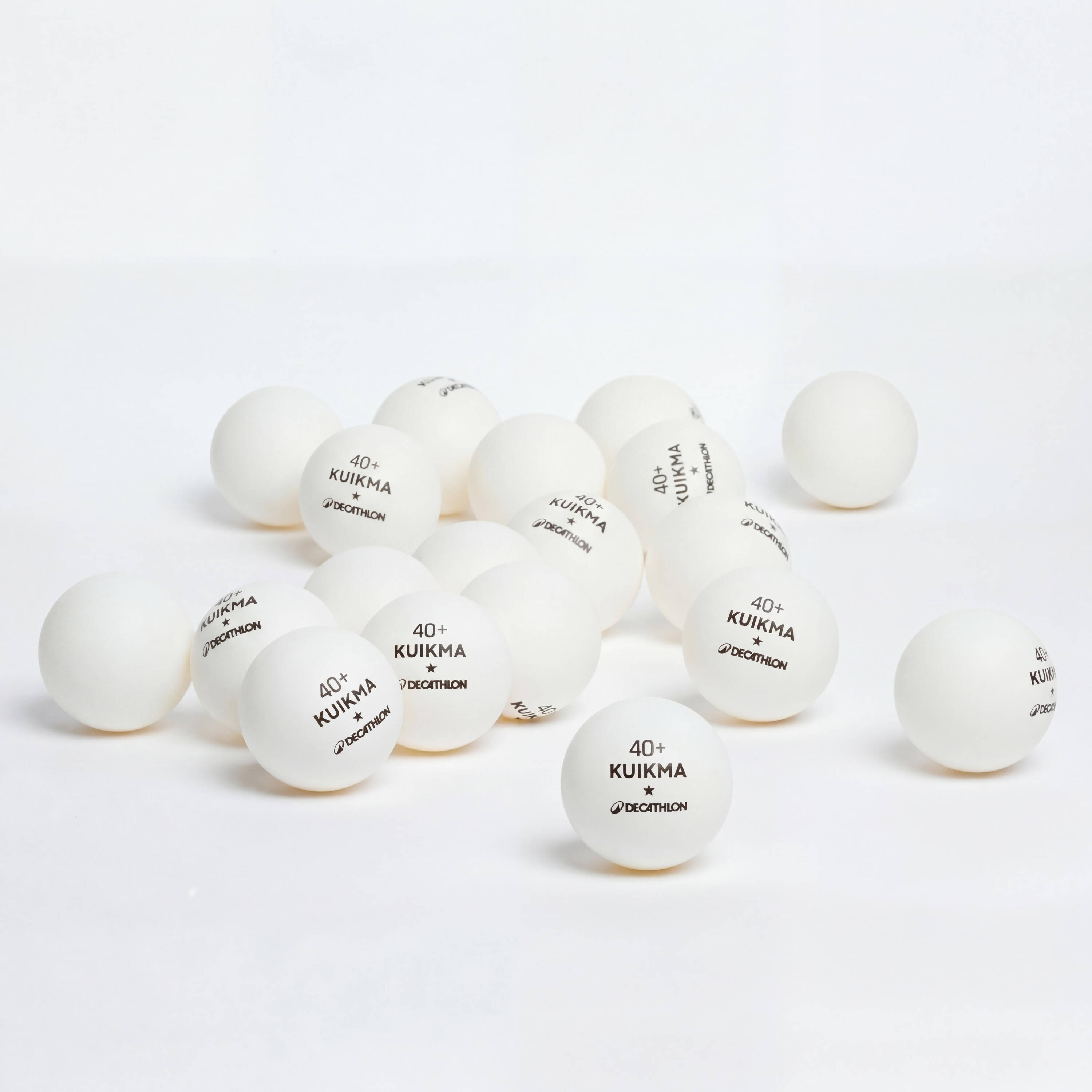 Table Tennis Balls TTB100 1x40 Plus 72 Pack White -  3