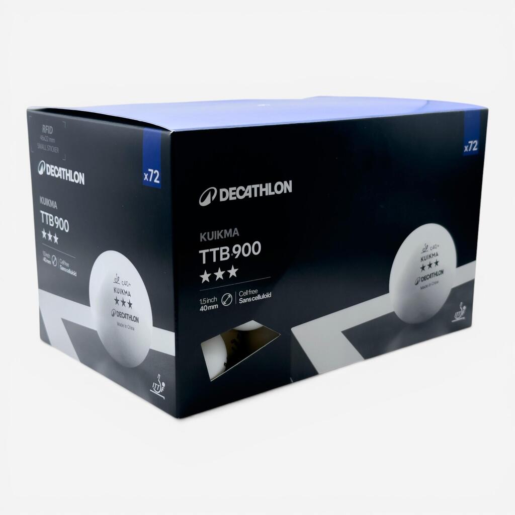 LOPTICE ZA STONI TENIS 900 40+ 3* C ITTF X 72 - BELE