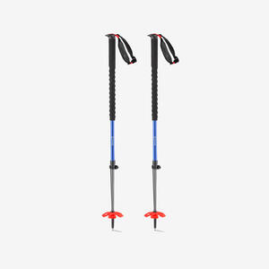 Bastones esquí de travesía y freeride telescópicos, SIMOND VARIO 2 Safety azul