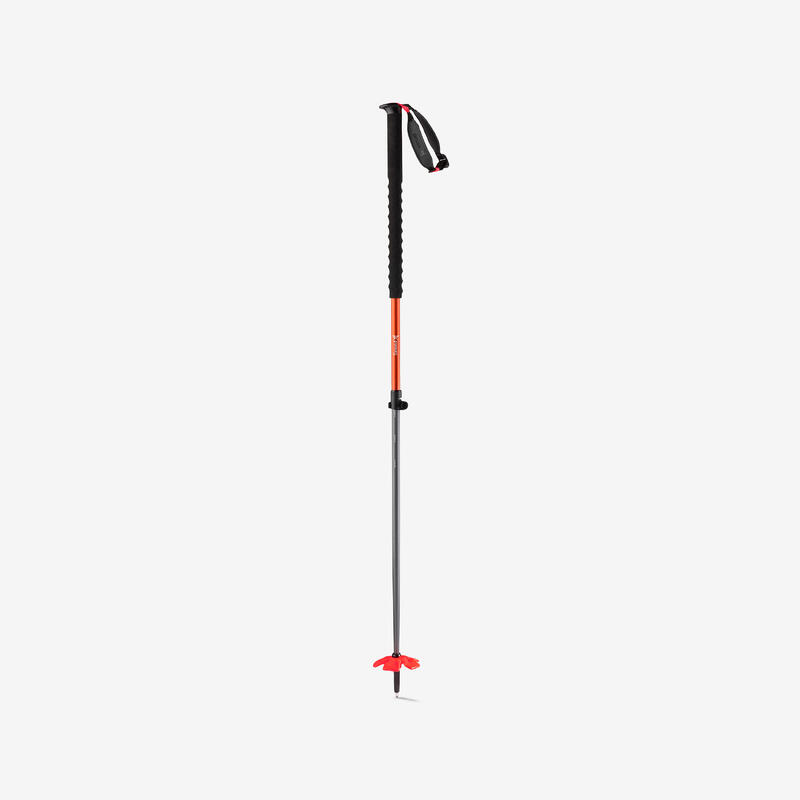Bețe de schi de tură și freeride telescopice, SIMOND VARIO 2 Safety portocaliu