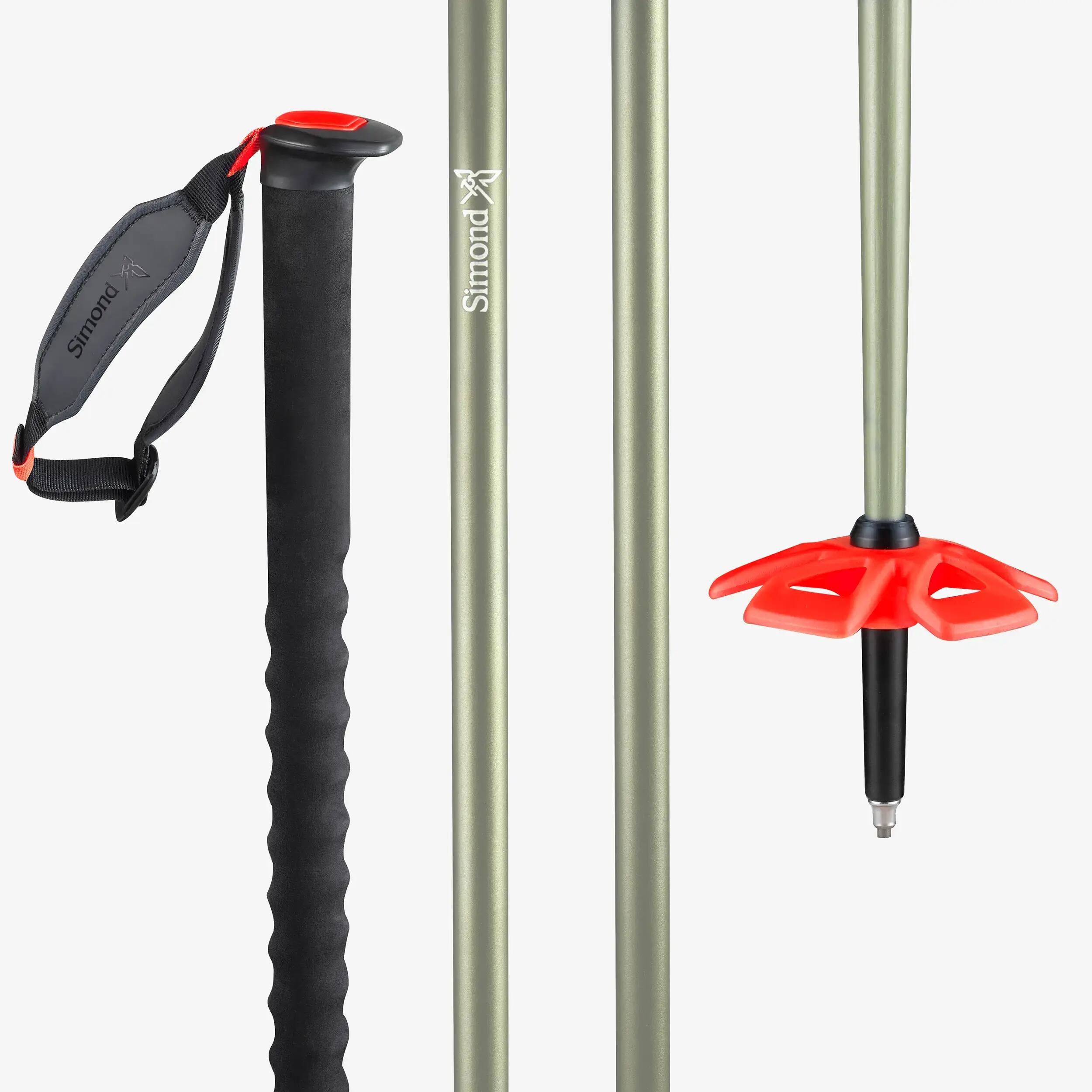 Jednodílné freeridové lyžařské hole Monoshaft Safety 2/6