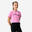 Tricou dans modern jazz crop top Albastru-Roz, Fete