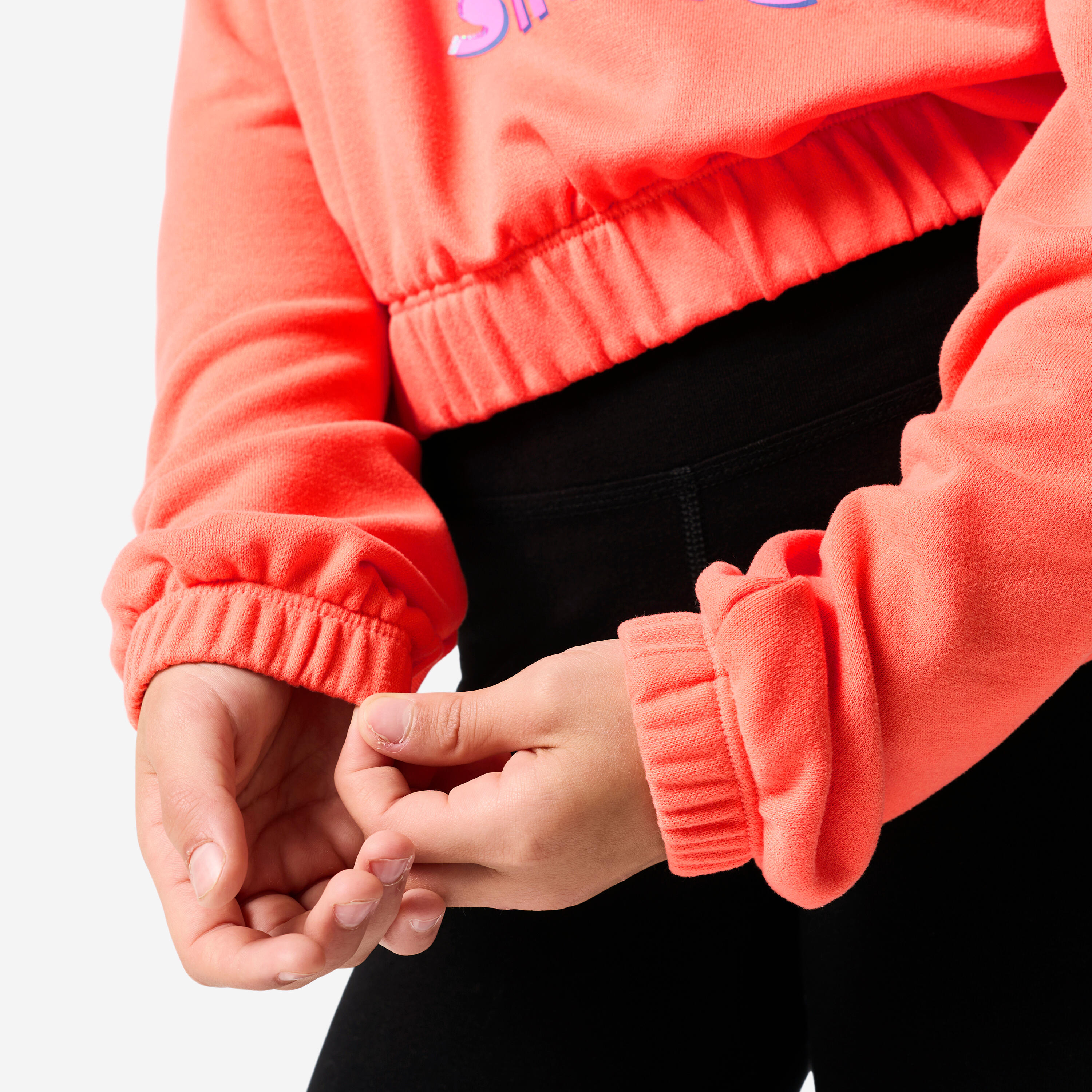 Hoodie voor moderne dans voor meisjes paars 6/7