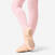 Demi-pointes de danse classique bi-semelles en toile femme, saumon