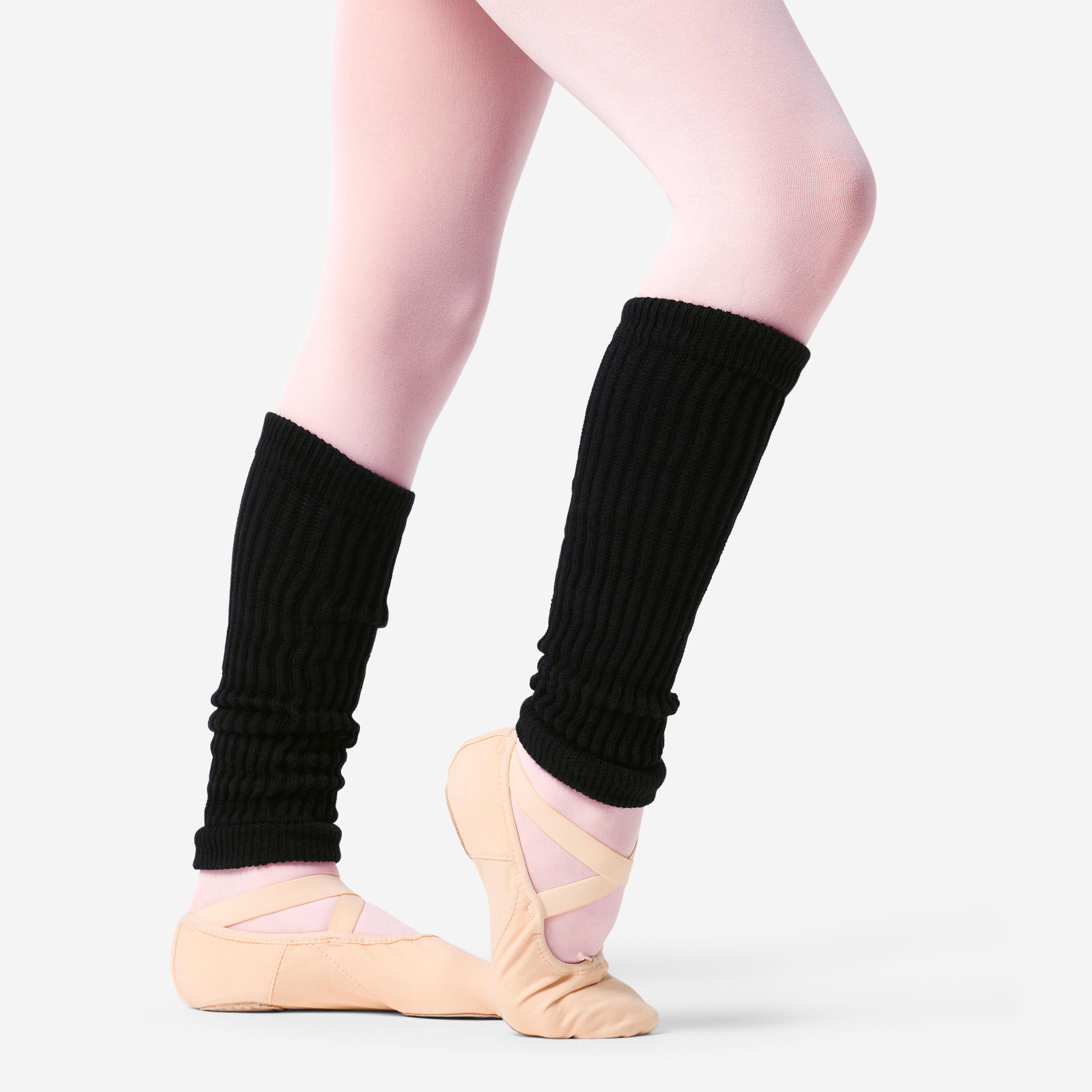 Girls' Dance Leg Warmers - Black - DOMYOS