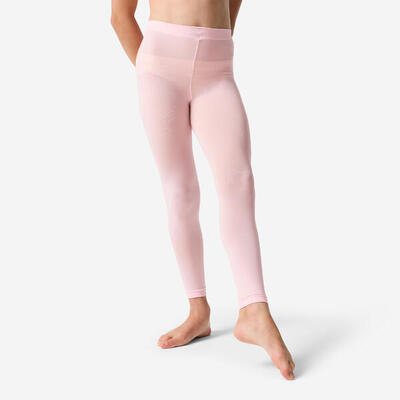 Collant danza classica bambina senza piede marrone scuro