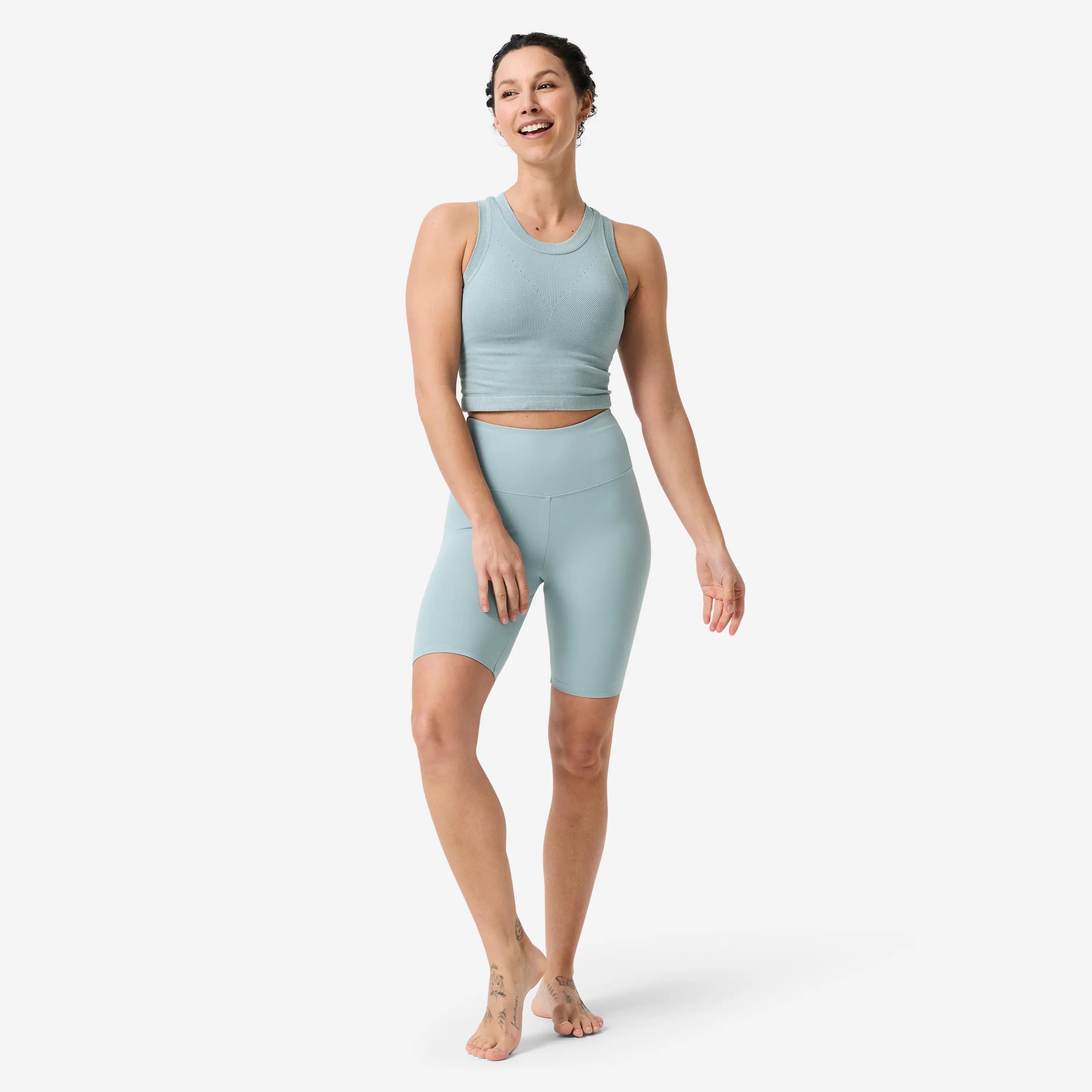 Legginsy krótkie do jogi i pilatesu Domyos 3/12