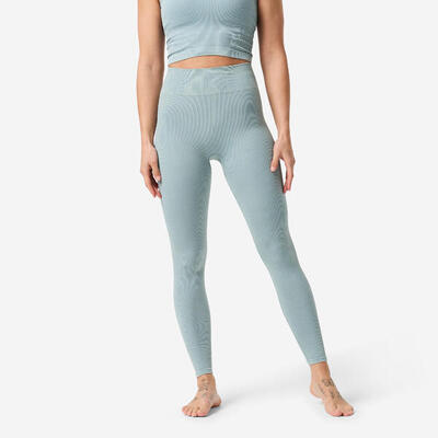 Leggings donna yoga senza cuciture traspiranti lilla