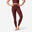 Colanți pentru yoga / pilates elastici, Breathe Bordo, Damă