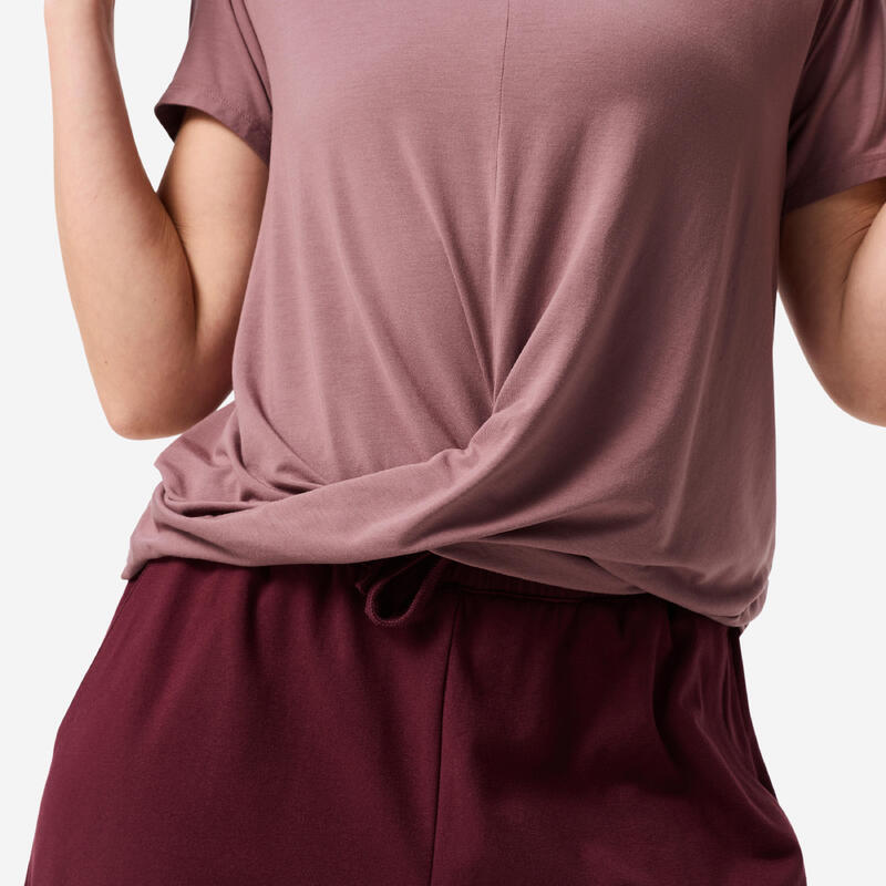 Tricou twist Taupe Damă