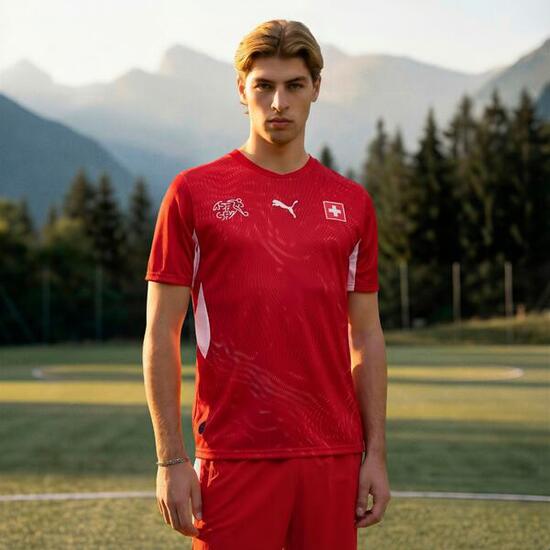 Shirt voor volwassenen Zwitserland replica wereldbeker voetbal 2026