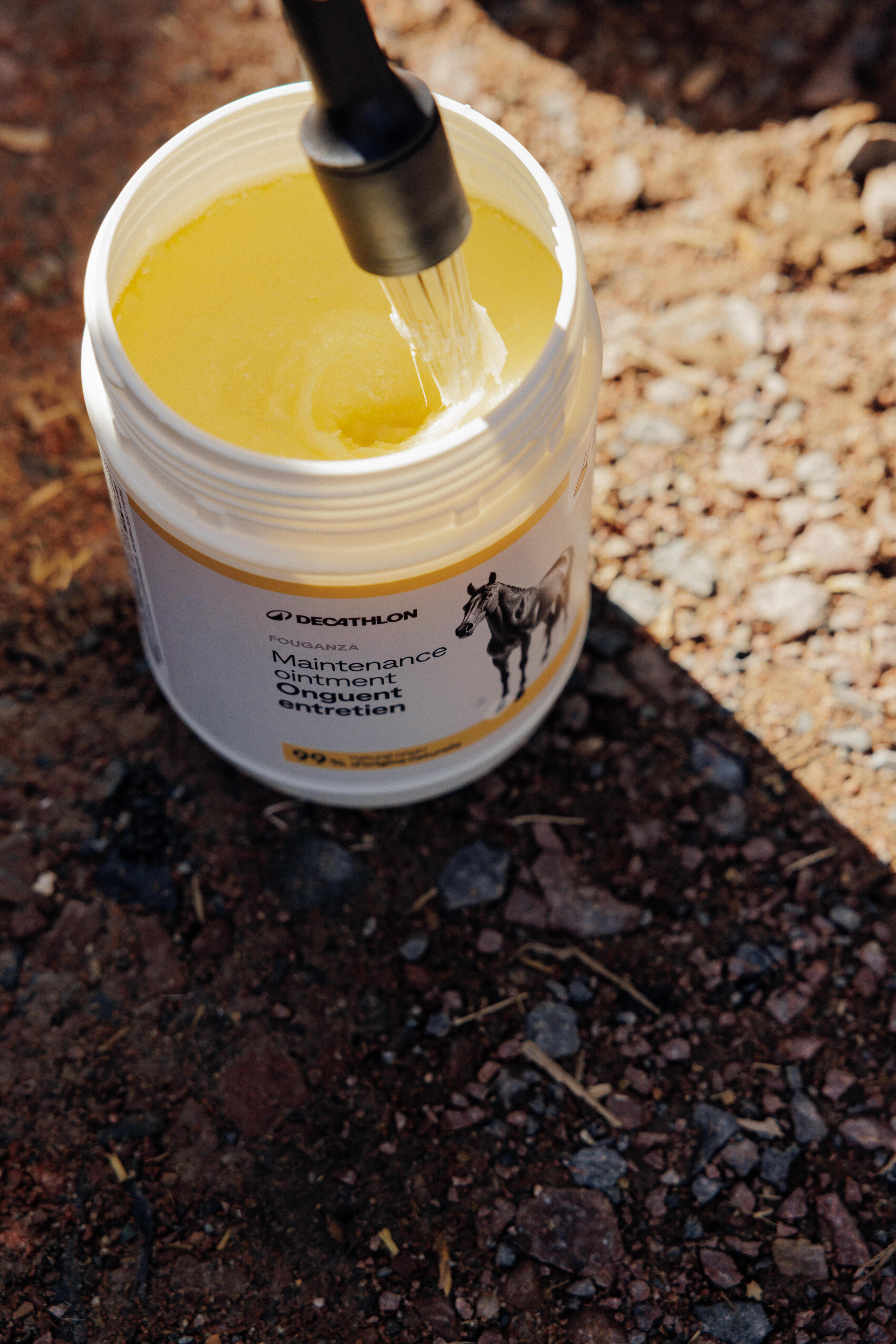 Graisse sabots naturelle Cheval et Poney - Onguent Entretien blond 750ml 4/4